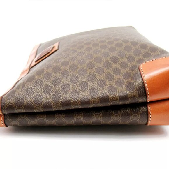 CELINE clutch bag macadam PVC ?~ leather Authentic used T17253 - Picture 3 of 7